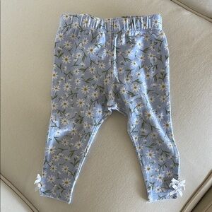 Trotters London Floral Baby Leggings with Bow Accents